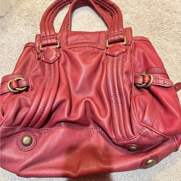 Marc Jacobs red leather shoulder bag - Picture 3 of 6